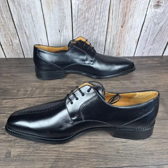 Mezlan Torque Black Men's Sz 10.5 M Lace Up Oxford Dress Shoe w/Dust Bag - Picture 5 of 16